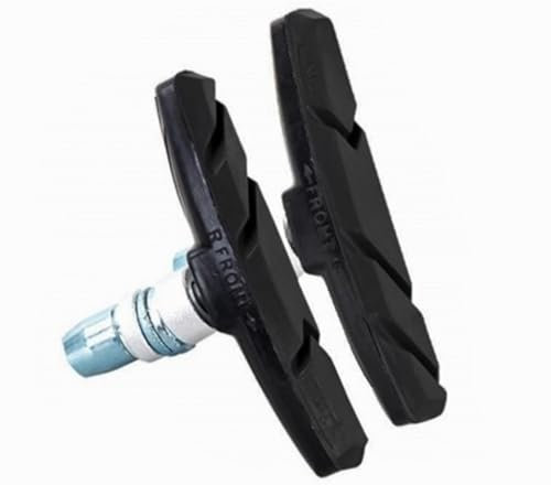 2 Stück Fahrrad Bremsen Set für Shimano | 1 Paar Bremsschuhe schwarz für das Fahrrad | V-Bremse 70mm V-Brake symmetrisch | Bremsbeläge | Bremsgummis | Bremsschuhsatz | V-Bremsklötze | MTB Bremsbacken
