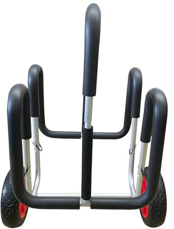 doorslay Surfbrett-Anhänger, Aluminium-Anhänger mit hoher Tragkraft für Surfbrett, Kajak-Kanu-Anhänger mit 10-Zoll-Aufblasrad, 3-m-Fall, für die meisten Bootstypen
