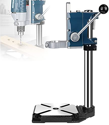 Soporte para Taladro de Banco, Taladro de Columna, Soporte para Taladro de Columna con Tornillo de Banco/Placa de presión, Soporte para Taladro de Columna con Cabezal Giratorio de 90°, Mesa