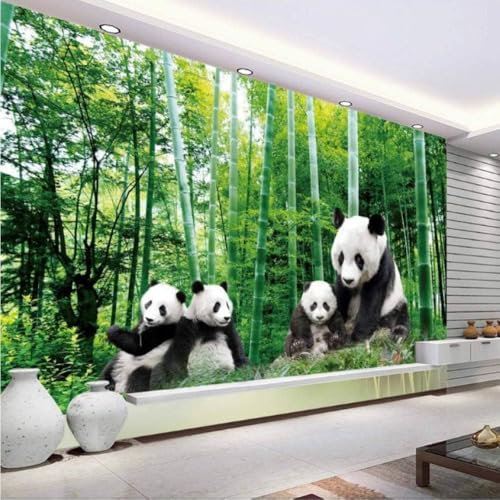 Panda Chino Bamboo Forest 3D Animal Wallpaper Murales Para Sala De Estar 3D Background Wallpaper Murals Wallpaper Murales Papel Pintado A Papel Fotográfico Fotomural Dormitorio-430cm×300cm