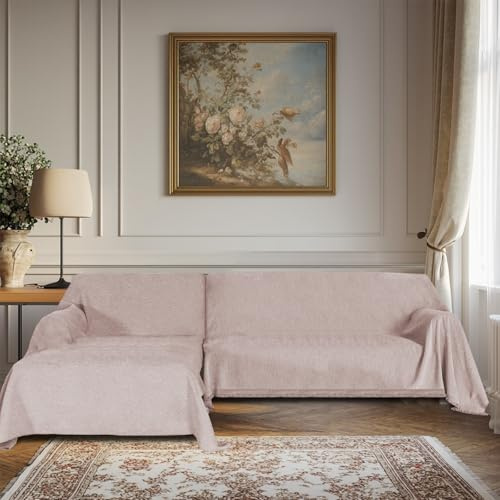 BellaHills Sofa Überzug 3 Sitzer Ecksofa I Form Wasserdicht Sofaüberwurf Kratzschutz Sofa Katze Sofabezug Waschbar Chenille Sofaschoner Schutzdecke Couch Überzug