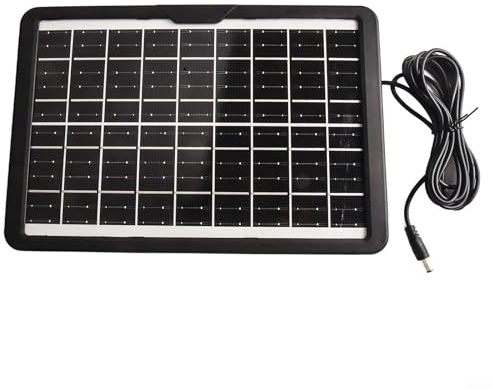 Feegow 12V Solar Teichpumpe mit Dual Luftauslässen Geeignet für Verschiedene Wasserbehälter Solarbetriebene Tauchpumpe für Aquarium Wasserspeicher