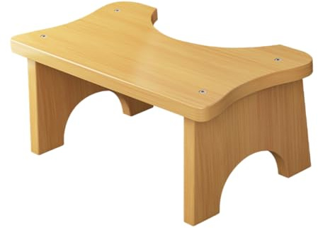 BUGUUYO Badezimmerhocker aus Synthetischem Material Rutschfester Tritthocker für Kinder Robust und Verschleißfest als Toilettenfußhocker für Zuhause und Bad