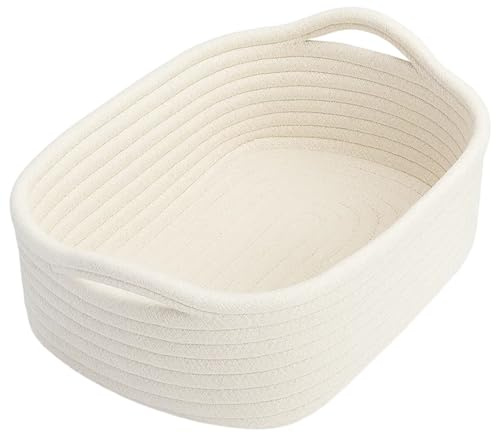 Geschenkkorb Leer, Präsentkorb Leer Groß, Weißer Geschenkkorb Für Geschenke, 20 * 14 * 7 cm, Ideal Für Geschenkverpackung, Babygeschenke Und Veranstaltungen
