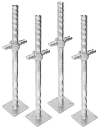 FashionCha 4 Adjustable Scaffold Leveling Feet, 30 Cm, for Maintenance Scaffolds