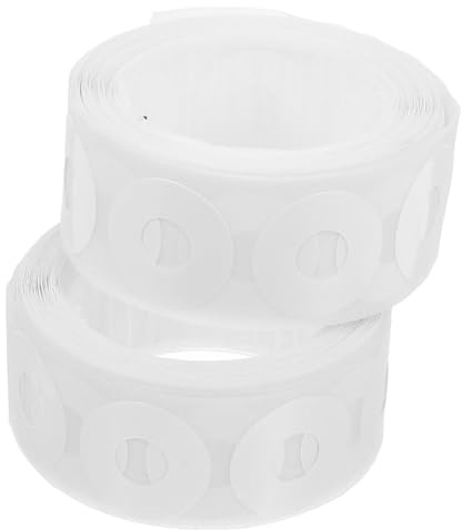 SUPVOX 500pcs White PVC Self-Adhesive Hole Reinforcement Rings for Punched Hole Repair, Paper Saver Stickers Strengthening Binder Pages for Office and School Supplies