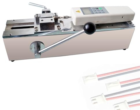 Tester di trazione digitale per test di compressione e tensione, banco di prova orizzontale manuale con dinamometro digitale e misurazione della forza di trazione del cablaggio