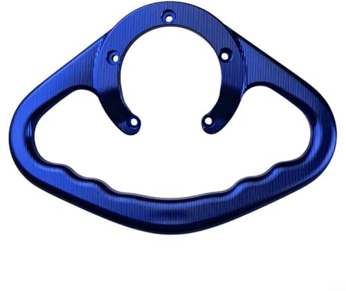 BlesConi Asa de combustible de aluminio rojo para motocicleta, asidero de pasajero trasero para Suzuki, fácil de instalar (azul)