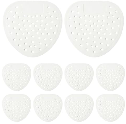Ambientador para pantalla de urinario - PP primario y , alfombra 10PCS | 19x17cm, escudo de perfume antiobstrucción semántica profundo, filtro de malla de material secundario | Cojín para