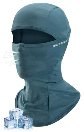 ROCKBROS Sturmhaube Balaclava Motorrad Sommer Herren und Damen | Atmungsaktiv, Kühlend, UV-Schutz & Helmkompatibel für Fahrrad, Motorrad, Laufen & Wandern