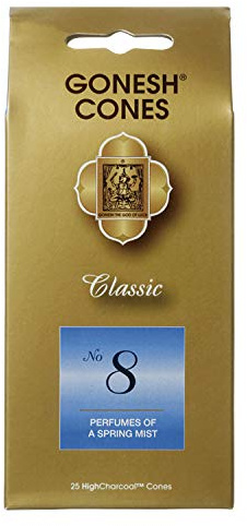 Gonesh GOCO08 Cones No.8, Perfumes of a Spring Mist Incense Sticks