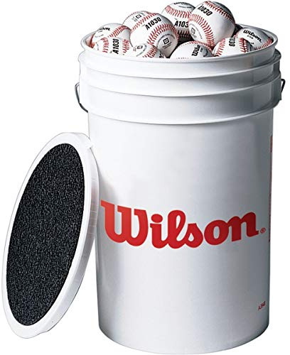WILSON A1030 Champion Series Baseballs Bucket (3 Dozen)