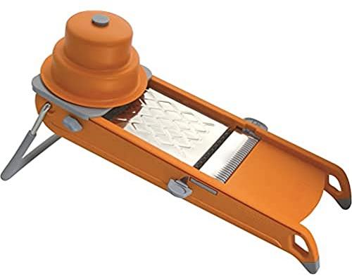 DE BUYER Gemüseschneider Swing Plus Orange 2015.31, 3 Doppelkammen.