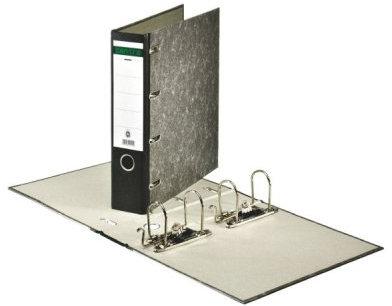 Esselte Leitz GmbH & Co. KG Premium Doppel-Ordner CEN 220110 * 8cm Rücken schwarz