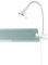 Reality Leuchten Klemmleuchte Klemmlampe LED/inklusive Flexarm und 3.8W SMD-LED 350 lm 3000K / Höhe-max. 40 cm, weiß R22711101