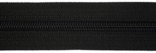 Endlosreissverschluss 3mm, 50 Meter, mit 100 Autolock Zipper, endlos reissverschluss, Auswahl aus 40 Farben/Farbe: 89