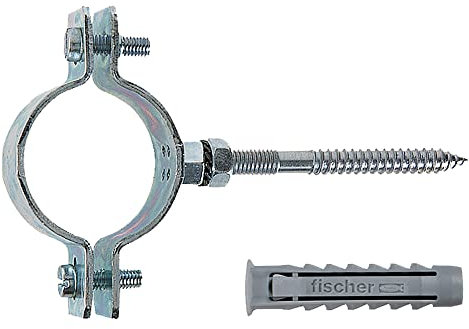Fischer Collare per tubi CPT 2 completo di vite e tassello