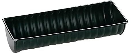 IBILI 822530 Kuchenform Moka halbrund, Stahl, schwarz, 30 x 5.5 x 12 cm