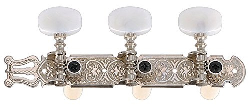 Golden Gate F-2118 Stimmgerät für Konzertgitarre, 2 Dielen (3+3) Nickel