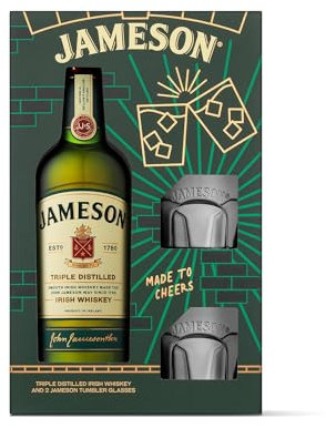 Coffret JAMESON Original + 2 verres Whisky Irlandais - 40%, 70cl