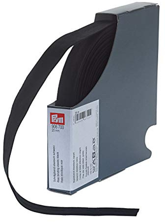 Prym Schrägband elastisch, 40/20mm, 25 m, schwarz