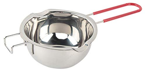 304 Stainless Steel Double Boiler, GFEU Universal 400ML Candle Making Kit Melting Pot for Wax Butter Chocolate Candy Butter Cheese Caramel (Style A)