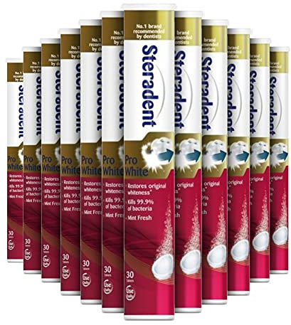 Steradent Pro White 30 Tablets, pack of 12