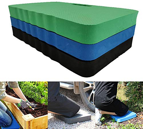 Beverl Garten-Kniepolster, Gartenmatte mit Griff, wasserdichte Knieschützer, EVA, rutschfest, dicke Schaumstoffmatte