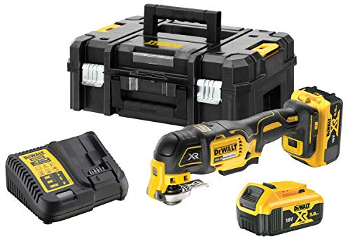 Dewalt DCS356P2-QW Multi-herramienta Oscilante sin escobillas XR 18V LI-ION 5Ah, 90 W, 18 V, Gelb