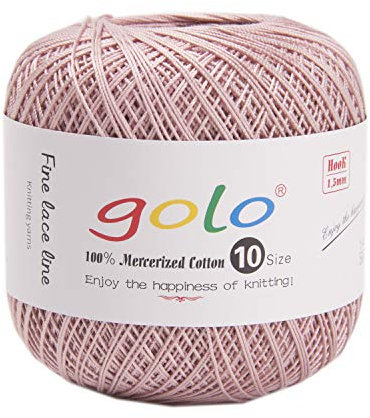 golo Strickgarn Häkelgarn stärke 10 Häkelgarn Taro Farbe