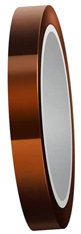 Ruban Kapton,Ruban Adhésif Haute Température Résistant à La Chaleur,pour imprimante 3D, masquage élevé, soudure, revêtement en poudre, sublimation et cartes de circuits isolants (10 mm X 33 M).