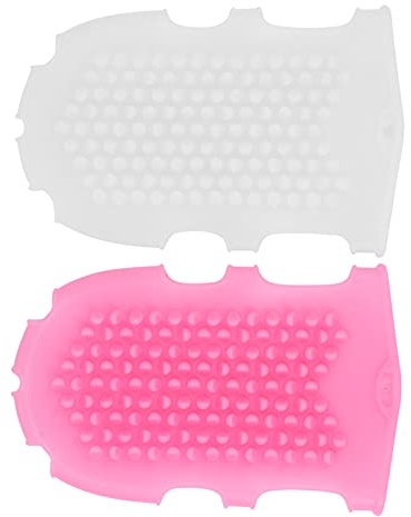 2Pcs Silikon Gesicht Bad Handschuhe Massager Pinsel Manuelle Gesichts Reinigung Pinsel Peeling Gesicht Pinsel für Trockene Haut