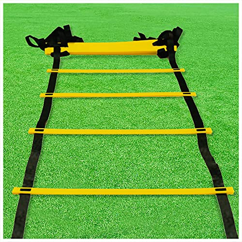 Beweglichkeitsleiter Einstellbare Geschwindigkeits-Trainingsleiter, Indoor/Outdoor-Koordinationsleistungsübungsgeräte, Fußballsport-Agility-Leiter(Size:8m)