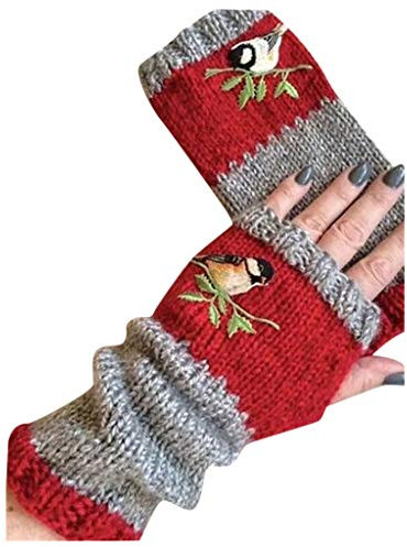 HANXIULIN Fingerlose Flexible Handschuhe Fingerlose Handschuhe Winter Armstulpen Handschuhe Damen Pulswärmer für Männer und Frauen, verdickende Wollhandschuhe, Winter warme