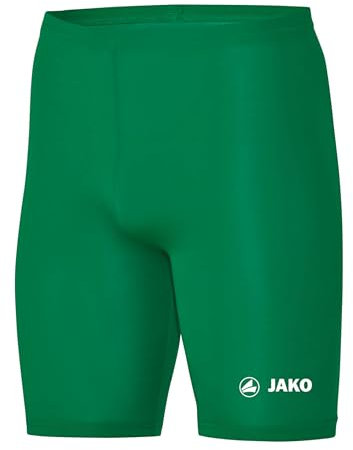 JAKO Unterziehhose Kinder Tight Basic 2.0 Sportgrün 116 - Elastische Fahrradhose Kinder aus Polyester, Radlerhose Kinder mit elastischem Bund, Thermohose