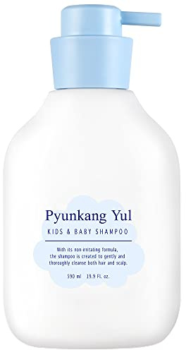 [PKY] Pyunkang Yul Kids & Baby Shampoo, Sanfte Reinigung für empfindliche Kopfhaut, Natürliche Inhaltsstoffe, Tränenfrei, Feuchtigkeitsspendend, Ohne scharfe Chemikalien, 590ml
