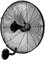 COSTWAY Ventilatore da Parete Girevole a 3 Velocità, Industriale e Silenzioso ad Alta Velocità con Pale in Alluminio, Potenza 120W, Diametro 51 cm (Nero)