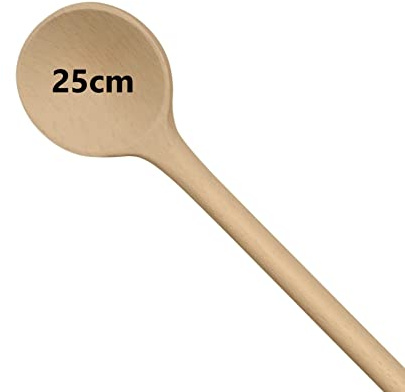 Kochlöffel KO&CO Holz aus unbehandeltem Buchenholz | 1 Set mit 5 Löffeln zu 25 cm | Holz Besteck in Handarbeit hergestellt | Küchenhelfer Holz | praktische Holzlöffel - Holz