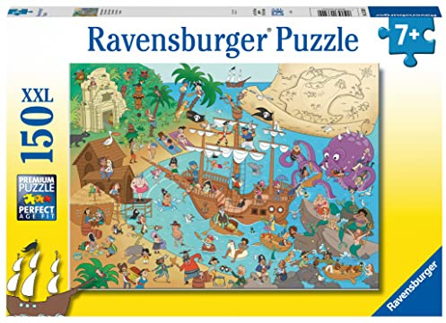 Ravensburger Puzzle pour Enfants - 13349 The Pirate Bay - Puzzle de 150 pièces pour Enfants à partir de 7 Ans