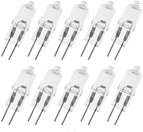 SQXBK 10PCS G4 Light Bulb 24V 10W Heavy Machinery Marine Train Cabin Lighting Replacement Lightbulb 24Volt AC DC Capsule Lamp T3 Shape Halogen 250 Lumen Industrial Commercial App
