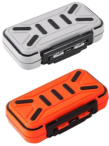 Angelkoffer Tackle Box, Wasserdichter Angelzubehör Box Organizer mit Doppelverschluss-Design für Angelhaken, Schmuckperlen, Ohrringe, Schlüssel