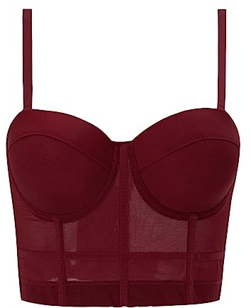 Cyber of Monday 2024 Long Sleeve Corset Top Underbust Corset with Suspenders Black Red Corset Dress Womens Bustier Corset Corset Wedding Dress Sales Today Clearance Prime Only Todays Deals
