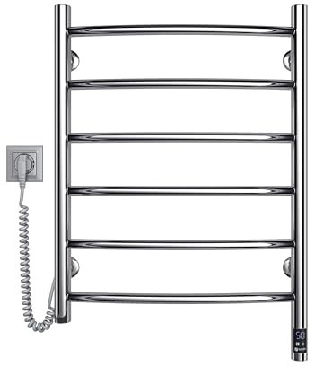 NAVIN Camellia 480х600 - Asciugamani elettrico con sensore e timer a sinistra, in acciaio inox, antigraffio, resistente alla corrosione, superficie lucidata a specchio grazie alla lucidatura