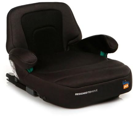 ebebek baby plus Booster | Portable Car Seats for Kids, Comfortable Travels with Your Little, Compact, Convenient for Everyday Use, 4 to 12 Years (Black)