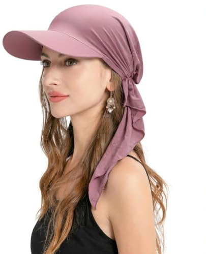 ZLYC Damen Chemo Kopfbedeckung Krempe Visier Mütze Beanie | Leicht Dünn und Atmungsaktiv