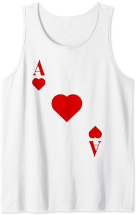 Kartenspiel Kostüm Spielkarte Herz Ass - Fasching & Karneval Tank Top