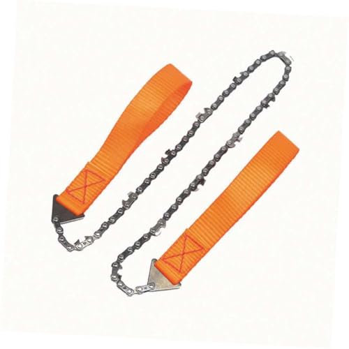 TOGEVAL 1 Satz Kettensäge kunststoffsäge outdoor säge wire saw outdoorsäge survival tool Taschendrahtsägen Taschensägen manuelle Sägen Outdoor-Survival-Tool Seilsägen 65 Manganstahl Orange