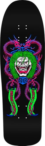 Powell Peralta Steve Caballero Mask Reissue Skateboard Deck, Schwarzlicht, 24,8 x 79 cm