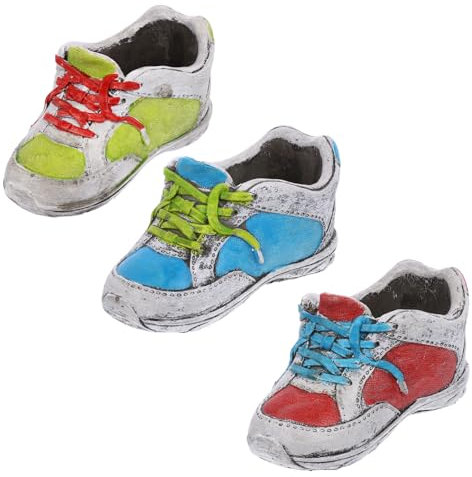 Sosoport 3 Vasi Da Fiori A Forma Di Scarpe Vasi Artificiali Per La Decorazione Della Casa