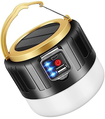 Lanterne Solaire de Camping LED Rechargeable USB Portable Abs 10w | Éclairage de Secours pour Panne, Usage Extérieur sous Tente, Format Compact Facile à Transporter